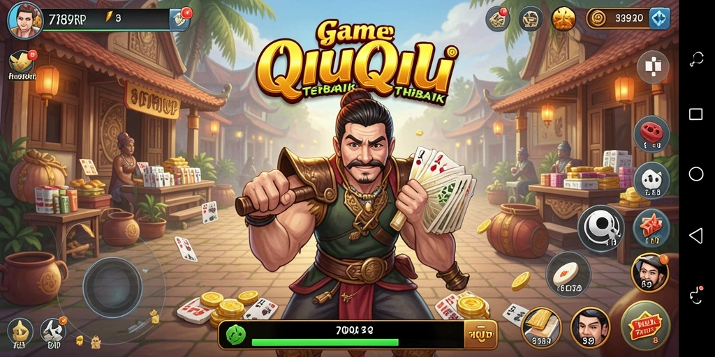 Screenshot gameplay QiuQiu yang menarik dan penuh strategi.