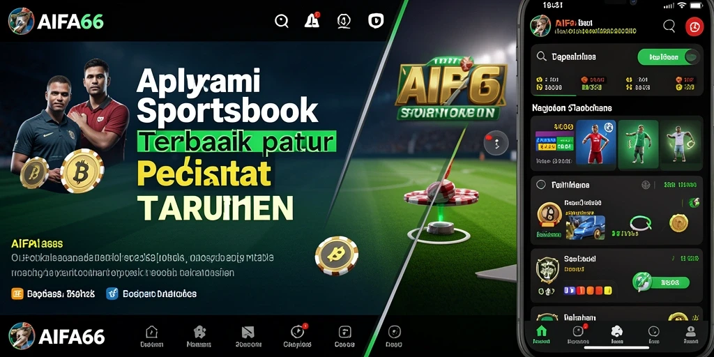 Tampilan AIFA66 dengan fitur taruhan olahraga interaktif.