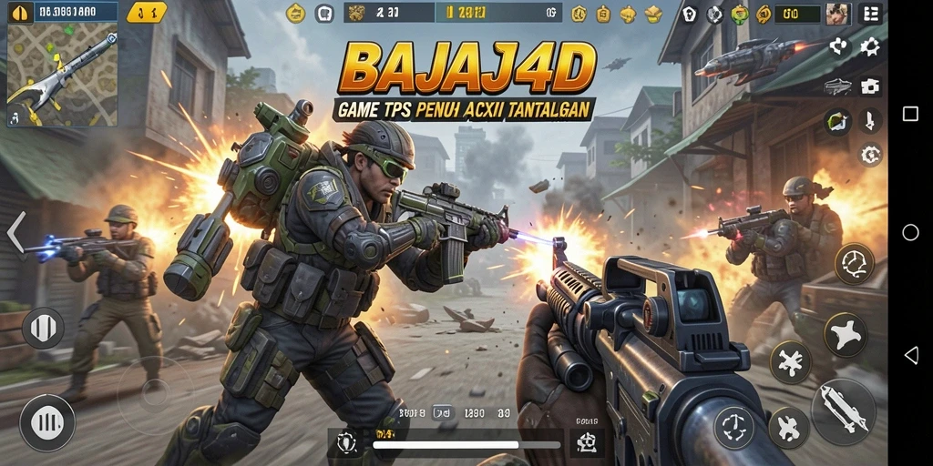 Tampilan gameplay seru dari BAJAJ4D di misi TPS.