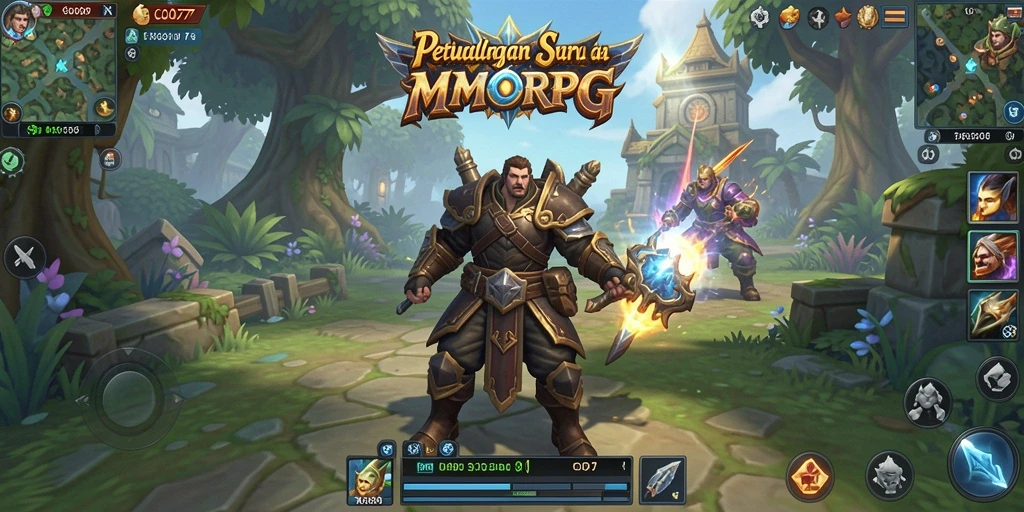 Tampilan gameplay seru di COO77 yang penuh aksi MMORPG.