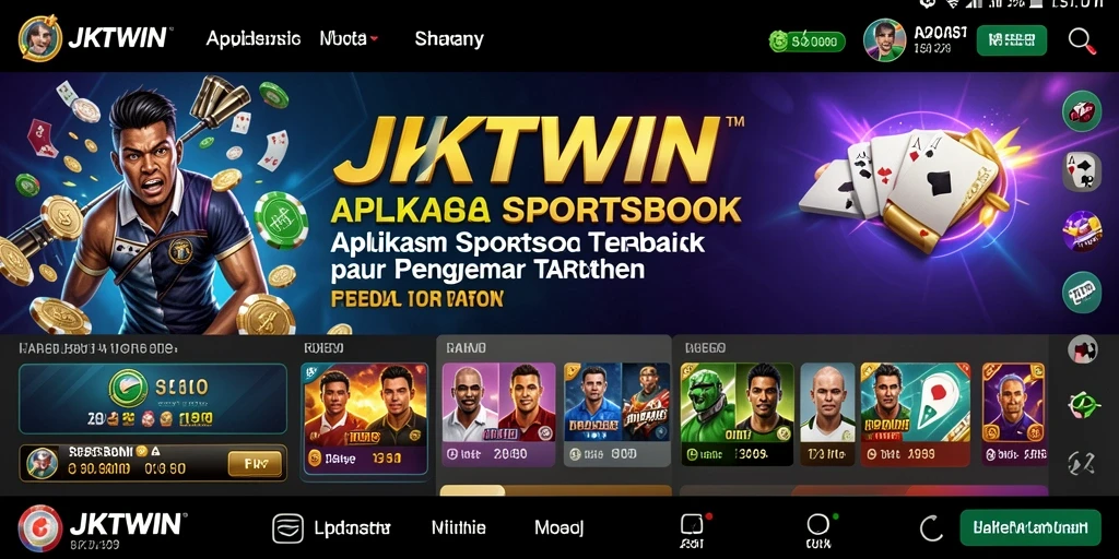 Tampilan antarmuka pengguna JKTWIN yang menarik dan informatif.