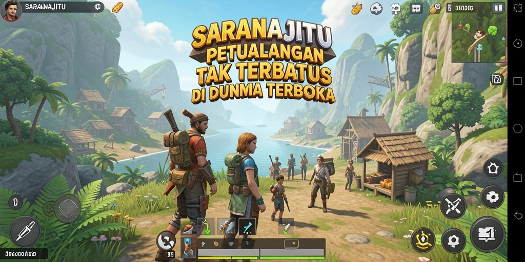 Grafis indah dan gameplay mendalam di SARANAJITU.