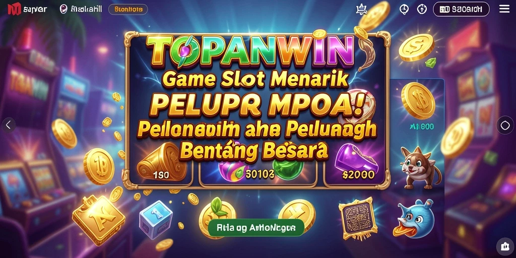 Screenshot gameplay <strong>TOPANWIN</strong> menampilkan momen seru dalam permainan slot.